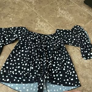 SHEIN bell sleeve top